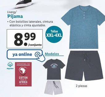 Lidl Pijama livergy oferta