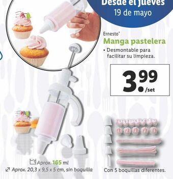 Lidl Manga pastelera ernesto oferta