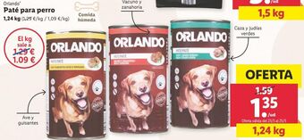 Lidl Paté para perros orlando oferta