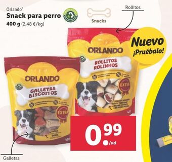 Lidl Snacks para mascotas orlando oferta