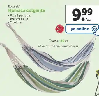 Lidl Hamaca colgante rocktrail oferta