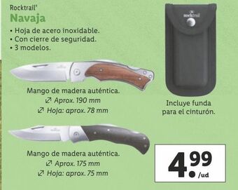 Lidl Navajas rocktrail oferta