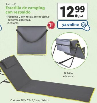 Lidl Esterilla rocktrail oferta
