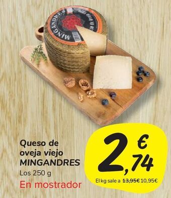Carrefour Market Queso de oveja viejo mingandres oferta