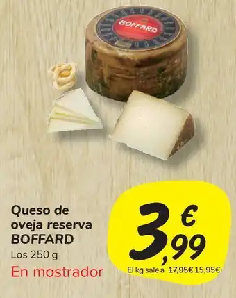 Carrefour Market Queso de oveja reserva boffard oferta