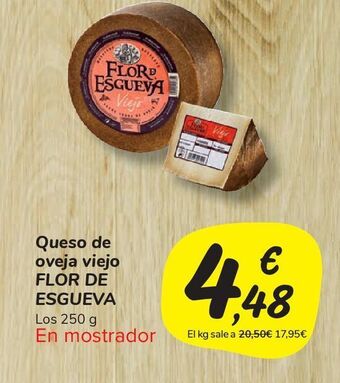 Carrefour Market Queso de oveja viejo flor de esgueva oferta
