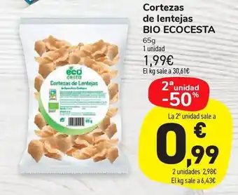Carrefour Market Cortezas de lentejas bio ecocesta oferta