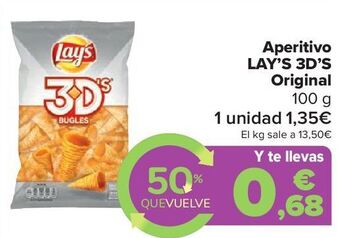 Carrefour Market Aperitivo lay's 3d's original oferta