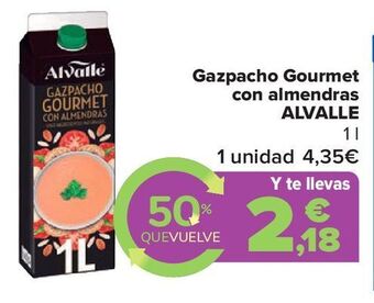 Carrefour Market Gazpacho gourmet con almendras alvalle oferta