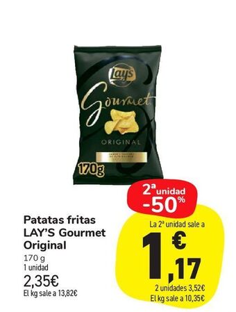 Carrefour Market Patatas fritas lay's gourmet original oferta
