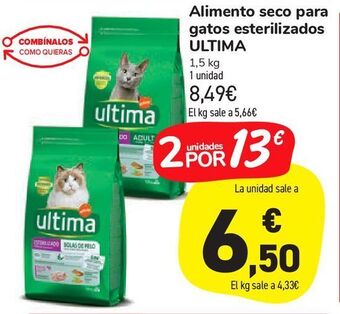 Carrefour Market Alimento seco para gatos esterilizados ultima oferta