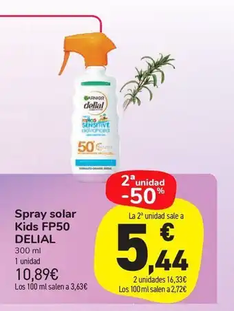 Carrefour Market Spray solar kids fp50 delial oferta