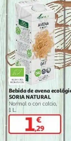 Alcampo Bebida de avena ecológica soria natural oferta
