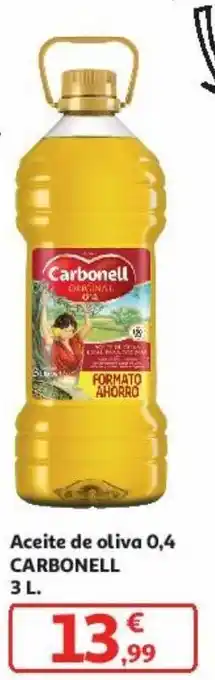 Alcampo Aceite de oliva 0,4 carbonell 3 l. oferta