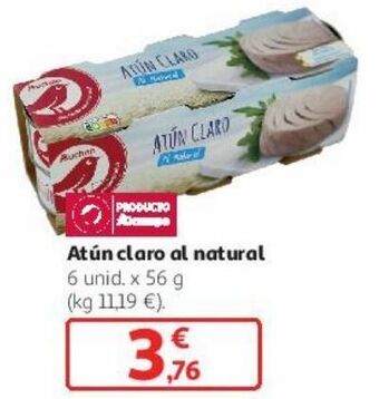 Alcampo Atún claro al natural oferta