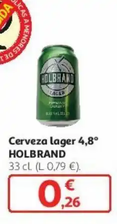 Alcampo Cerveza lager 4,8º holbrand 33 cl oferta
