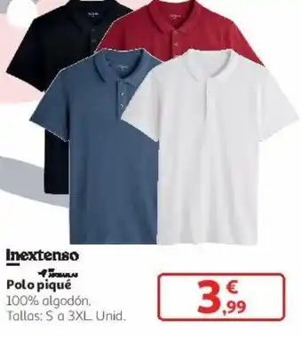 Alcampo Polo piqué 100% algodón oferta