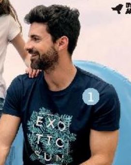 Alcampo Camiseta estampada 100% algodón. tallas: s a xxl oferta