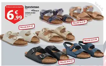 Alcampo Sandalia bio símil piel. par. oferta