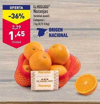 ALDI El Mercado Naranjas oferta