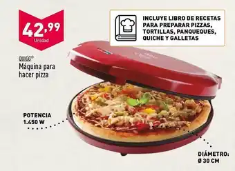 ALDI Quigg Máquina Para Hacer Pizza oferta