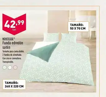 ALDI Novitesse Funda Edredón Satén oferta