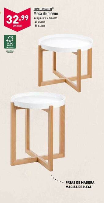 ALDI Home Creation Mesa De Diseño oferta