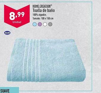 ALDI Home Creation Toalla De Baño oferta