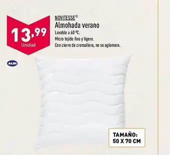 ALDI Novitesse Almohada Verano oferta