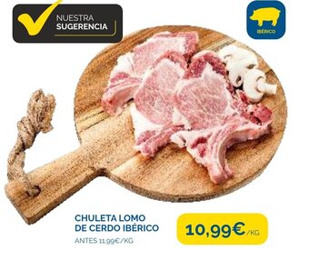 Supermercados La Despensa Chuleta Lomo De Cerdo Ibérico oferta