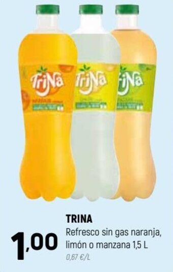 Coviran Trina Refresco Sin Gas Naranja, Limón o Manzana 1.5 L oferta