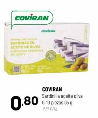 Coviran Coviran Sardinilla Aceite Oliva 6-10 Piezas 65 g oferta