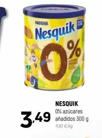 Coviran Nesquik 0% Azúcares Añadidos 300 g oferta