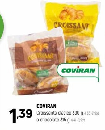 Coviran Coviran Croissants Clásico 300 g o Chocolate 315 g oferta