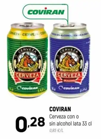 Coviran Coviran Cerveza Con o Sin Alcohol Lata 33 cl oferta
