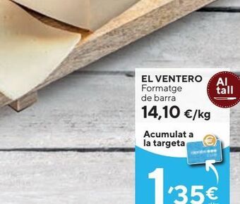 Caprabo Queso de barra el ventero oferta