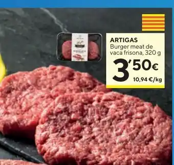 Caprabo Burguer meat filet vedella femella 280 g artigas oferta