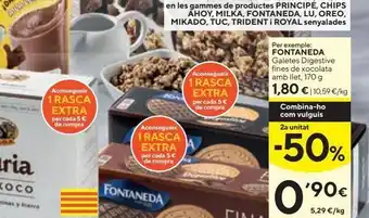 Caprabo Galletas digestive fontaneda oferta