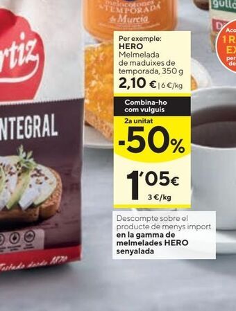 Caprabo Mermelada hero oferta