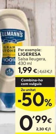 Caprabo Mayonesa hellmann's oferta