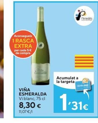 Caprabo Vino blanco viña esmeralda oferta