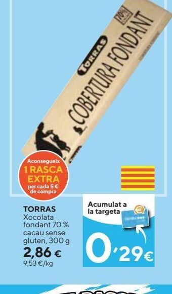 Caprabo Chocolate torras oferta