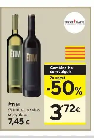 Caprabo Vino etim oferta