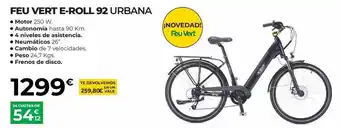 Feu Vert Bicicleta feu vert e-roll 92 oferta