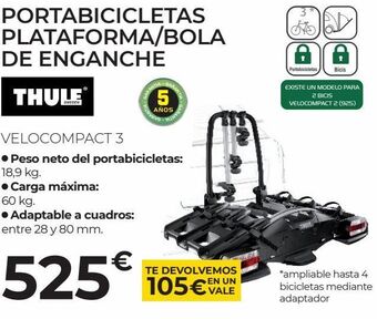 Feu Vert Portabicicletas thule oferta