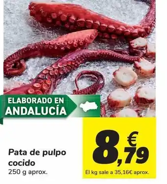 Carrefour Pata de pulpo cocido oferta