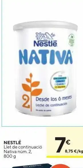 Caprabo Leche de continuación nestlé oferta