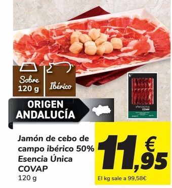 Carrefour Jamón de cebo de campo ibérico 50% esencia única covap oferta