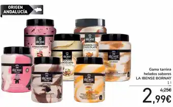 Carrefour Gama tarrina helados sabores la ibense bornay oferta