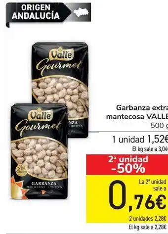 Carrefour Garbanzo extra mantecosa valle oferta